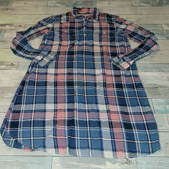 Gap Maternity Plaid Dress sz Small - Picture 1 of 4
